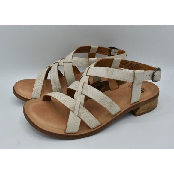 Sofft Womens Size 7 Ambrosa Sander White Leather Sandals Shoes